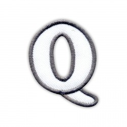 Letter Q - white