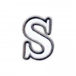 Letter S - white