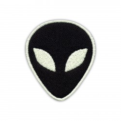 Alien - black - phosphorescent threads