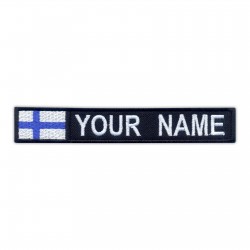 Name Patch with flag of Finland