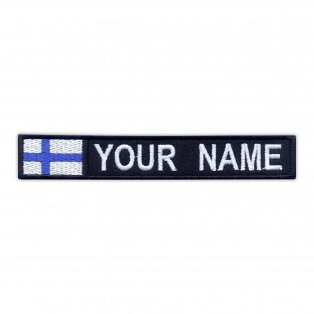 Name Patch with flag of Finland