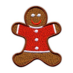 Gingerbread in red shirt
