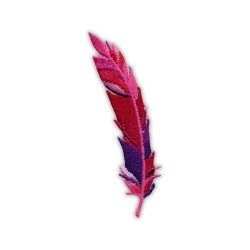 Feather - pink and purple