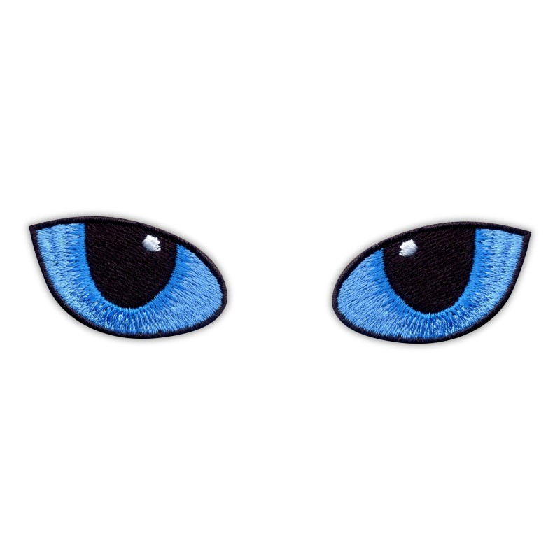 Blue Cat Eyes at Night