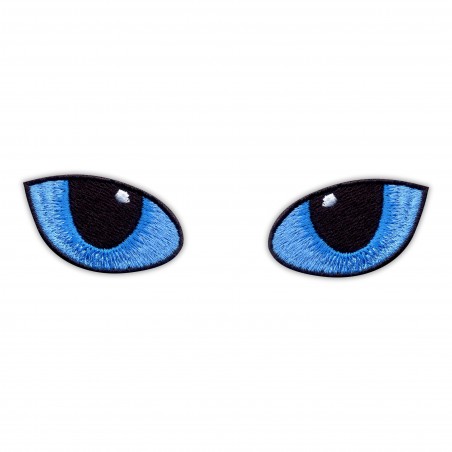 Blue Cat Eyes at Night