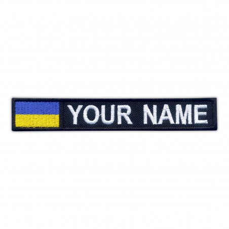 Name Patch with flag of Ukraine