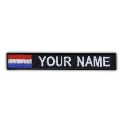 Name Patch with flag of the Netherlands