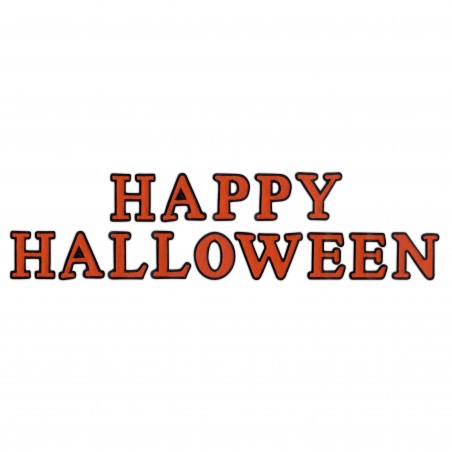 HAPPY HALLOWEEN - inscription from letters
