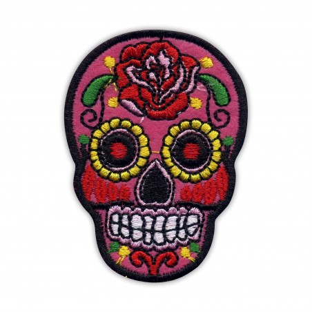 Mexican skull Calavera pink