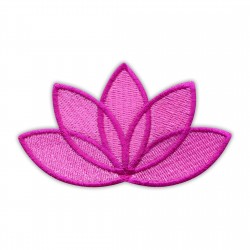 LOTUS flower pink - white edge