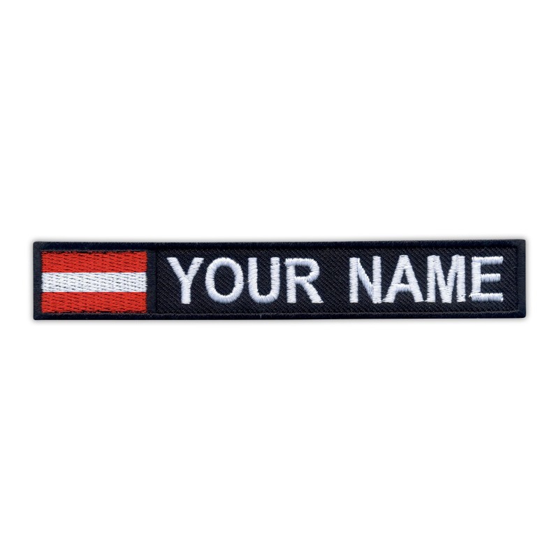 Name Patch with flag of Austria