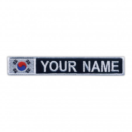 Name Patch with flag of South Korea