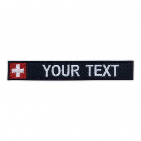 Name Patch with flag of Switzerland