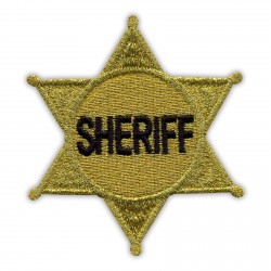 Sheriff STAR - gold threads
