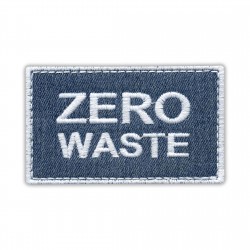 Denim ECO patch ZERO WASTE - made from RECYCLED JEANS, white