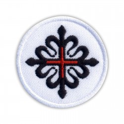 Emblem of the Military Order of MONTESA - Red Greek Cross within the Cross of Calatrava
