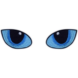 Cat eyes BLUE - at night BIG
