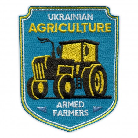 Ukrainian Agriculture Armed Farmers - Blue Patch with Tractor