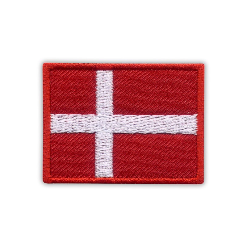 DENMARK Danish Country Flag Embroidered PATCH Badge 