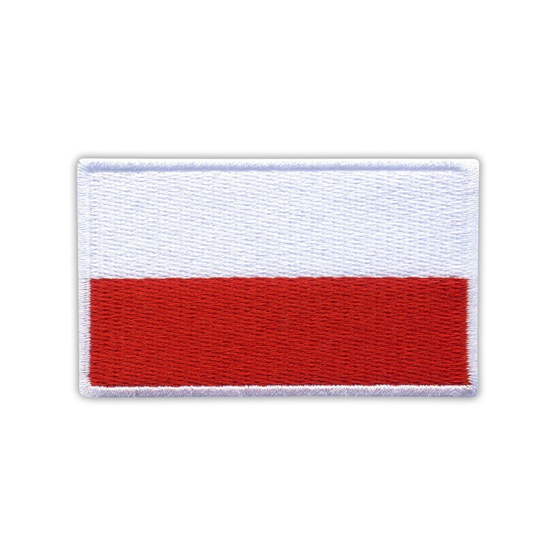 Flag of Poland 5.5 x 3.5 cm (white border)