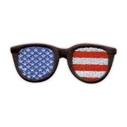 Glasses with American Flag...
