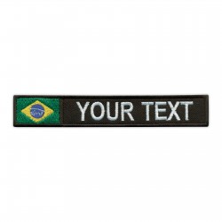 Name Patch with flag of Brazil