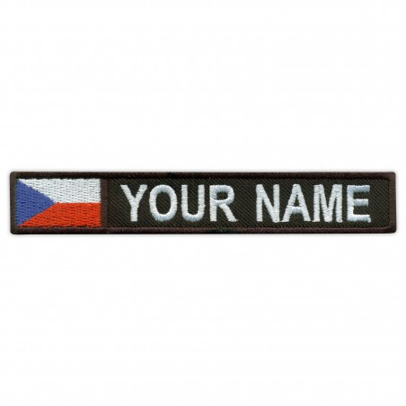 Name Patch with flag of the Czech Republic