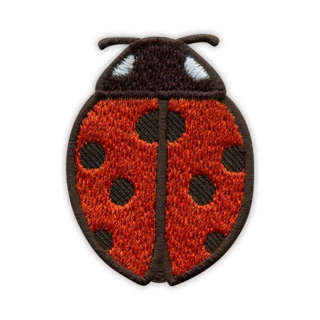 LADYBUG, ladybird - red beetle with black spots