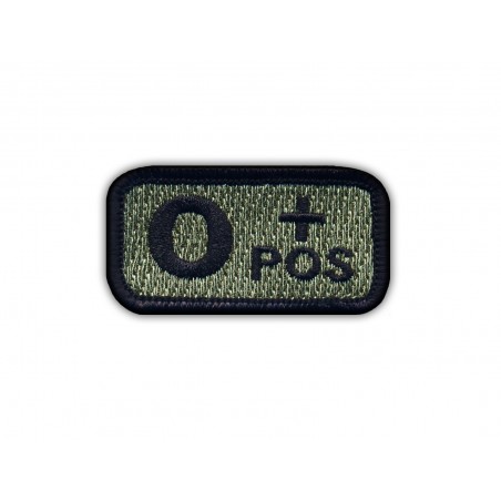 Blood type B "pos" acu-foliage Embroidered PATCH/BADGE 