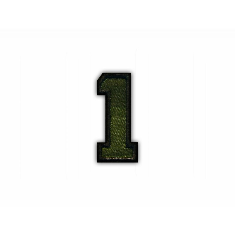 The digit 1 - khaki