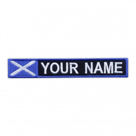 Name Patch with flag of Scotland