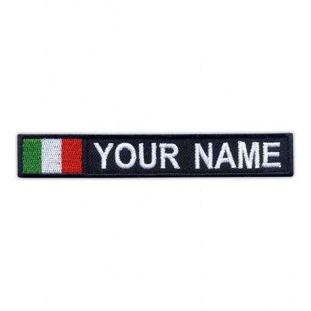 Name Patch with flag of Italy