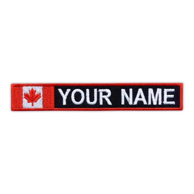 Name Patch with flag of Canada