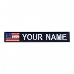Name Patch with flag of USA