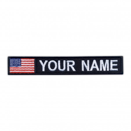 Name Patch with flag of USA