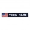 Name Patch with flag 5" x 0.8" - various flags